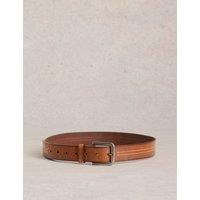 Leather Double Stitch Detail Belt
