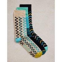 3 Pack Assorted Cotton Rich Socks