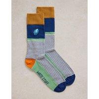 Embroidered Octopus Pure Cotton Socks