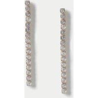 Cubic Zirconia Tennis Drop Earring