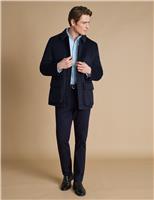 Charles Tyrwhitt Pure Wool Smart Coat Stone