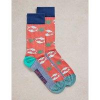 Fish Cotton Rich Socks