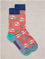 Fish Cotton Rich Socks