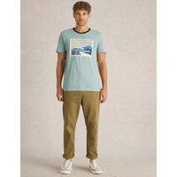 Pure Cotton Sunset Cycle Graphic T-Shirt