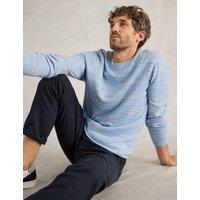 Pure Cotton Space Dye Crew Neck Jumper