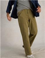 White Stuff Regular Fit Pure Cotton Utility Trousers Green