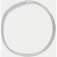 925 Sterling Silver Flat Chain Necklace