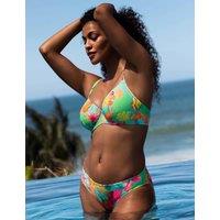 Isla Margarita Printed Wired Plunge Bikini Top