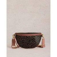 Leather Polka Dot Mini Sling Bag