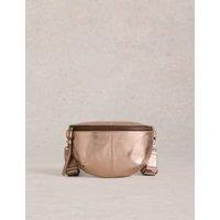 Leather Metallic Cross Body Bag