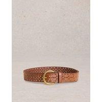 Leather Punch Out Jeans Belt