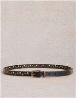Leather Studded Jeans Belt