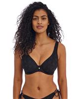 Nomad Nights Textured Wired Plunge Bikini Top