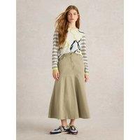 Cotton Rich Midaxi A-Line Skirt