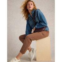 Cotton Rich Chinos With Linen