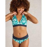 Printed Padded Triangle Reversible Bikini Top