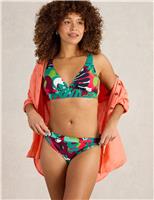 Printed Padded Triangle Bikini Top