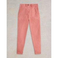 Cotton Rich Chinos With Linen