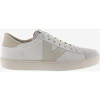 Victoria Berlin Leather Side Detail Trainers Beige