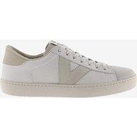 Victoria Berlin Leather Side Detail Trainers Beige