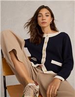 Pure Cotton Textured Cardigan