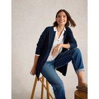Cotton Blend Longline Cardigan