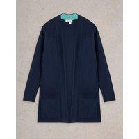 Cotton Blend Longline Cardigan
