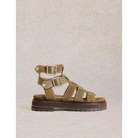 Suede Flatform Gladiator Sandals