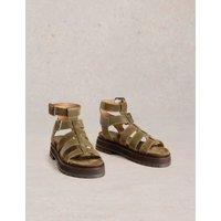 Suede Flatform Gladiator Sandals