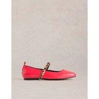 Leather Flat Ballet Pumps