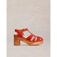 Leather Strappy Platform Sandals
