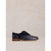 Leather Studded Flat Brogues