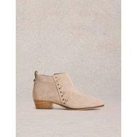 Studded Block Heel Ankle Boots
