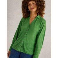 Pure Linen Collared Shirt
