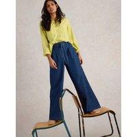 Mid Rise Wide Leg Jeans