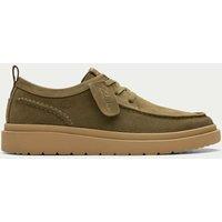 Clarks Suede Walking Shoes Olive