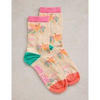 Cotton Rich Bird Ankle High Socks