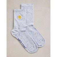 Cotton Rich Sun Ankle High Socks