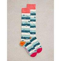 Striped Cotton Rich Knee High Socks