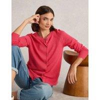 Pure Cotton Crew Neck Cardigan