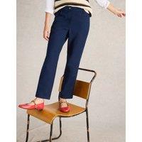 Cotton Rich Stretch Ankle Grazer Trousers