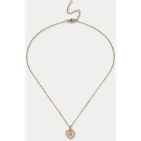 14ct Gold Plated Initial Heart Necklace