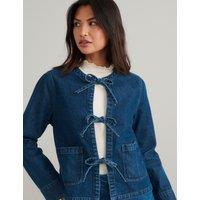 Pure Cotton Denim Relaxed Jacket