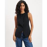 Crew Neck Longline Waistcoat