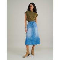 Denim Midi Skirt