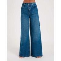 High Waisted Wide Leg Palazzo Jeans