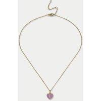 14ct Gold Plated Initial Heart Necklace