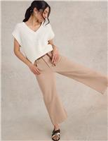 Mid Rise Wide Leg Cropped Jeans