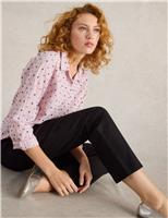 Cotton Rich Stretch Ankle Grazer Trousers