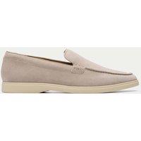 Clarks Suede Slip-On Loafers Grey
